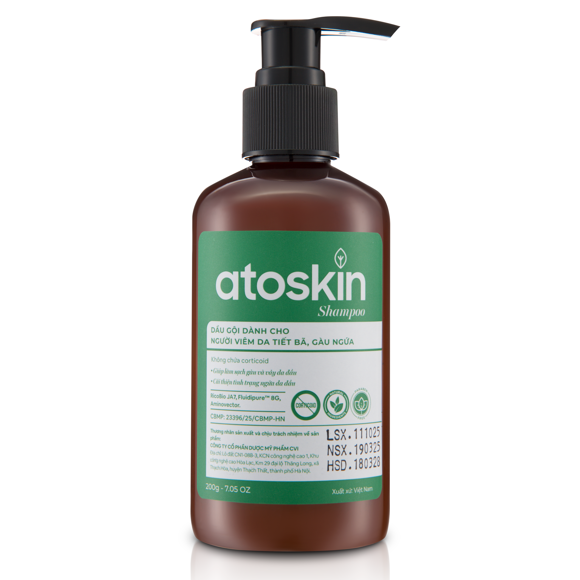 Syampu Kulit Kepala Berminyak ATOSKIN 200ml – Solusi Penjagaan Kulit Kepala Yang Lembut & Selamat