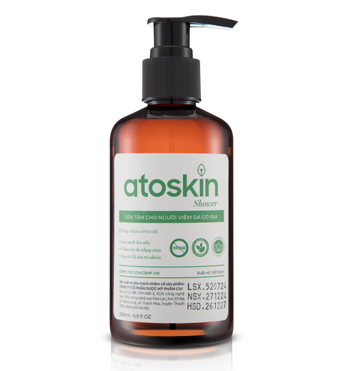 Gel Mandian Eczema Atoskin Atopic - Menyokong pembersihan kulit, ekzema - 200ml