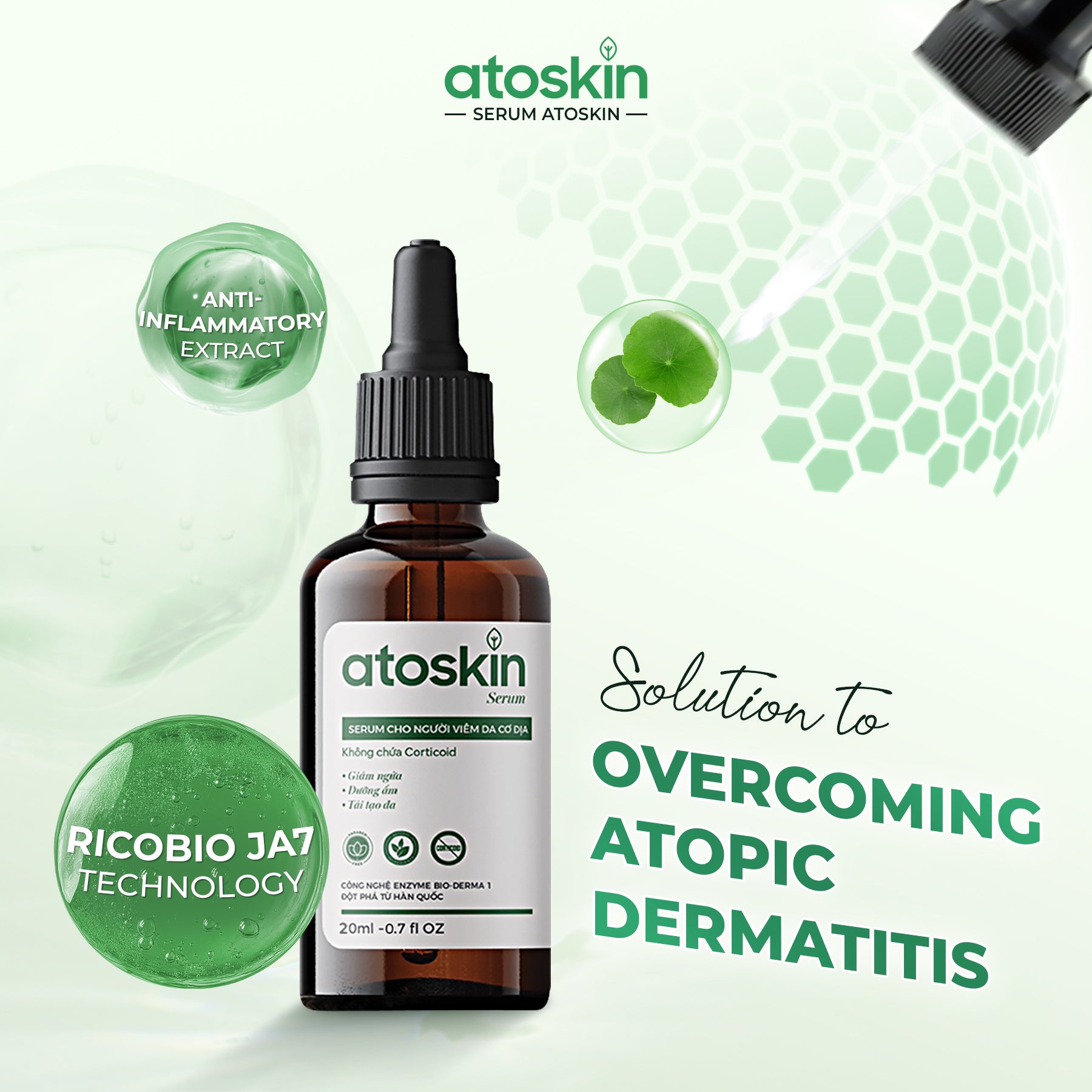 ATOSKIN Serum - Kurangkan kegatalan, psoriasis & ekzema – 7 Hari Nampak Perubahan