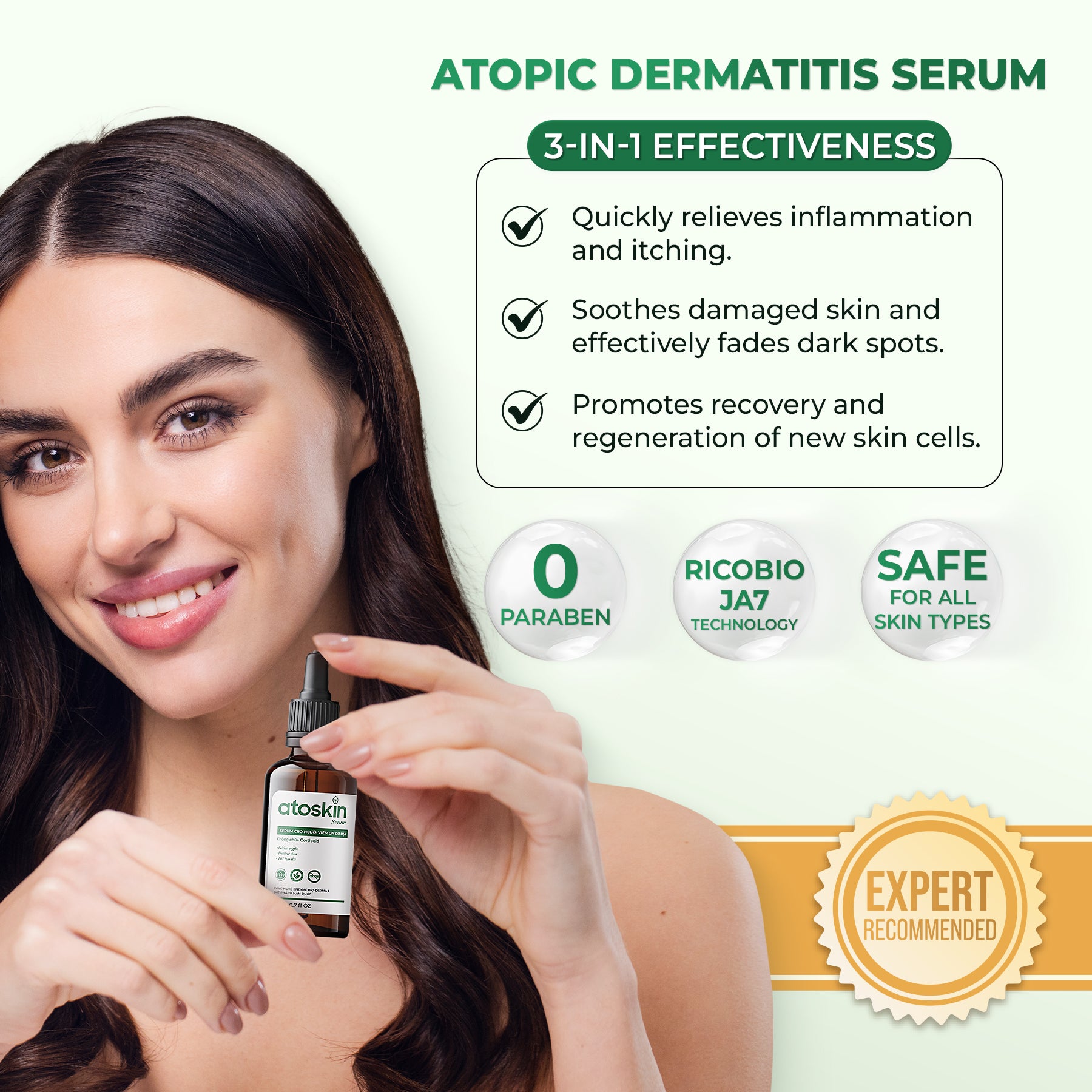 ATOSKIN Serum - Kurangkan kegatalan, psoriasis & ekzema – 7 Hari Nampak Perubahan