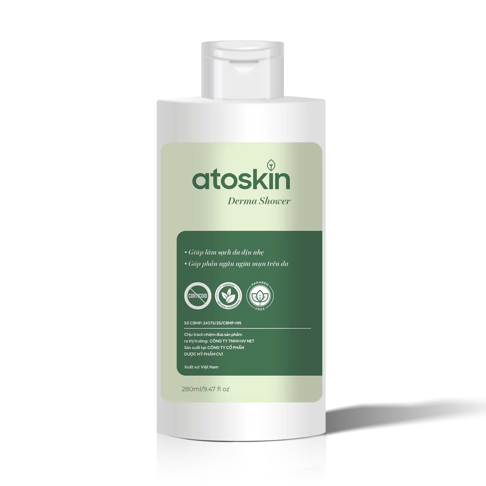 Mandian Jerawat Belakang ATOSKIN 280ml – Bersih, Kurang Minyak & Bantu Pulih Jerawat