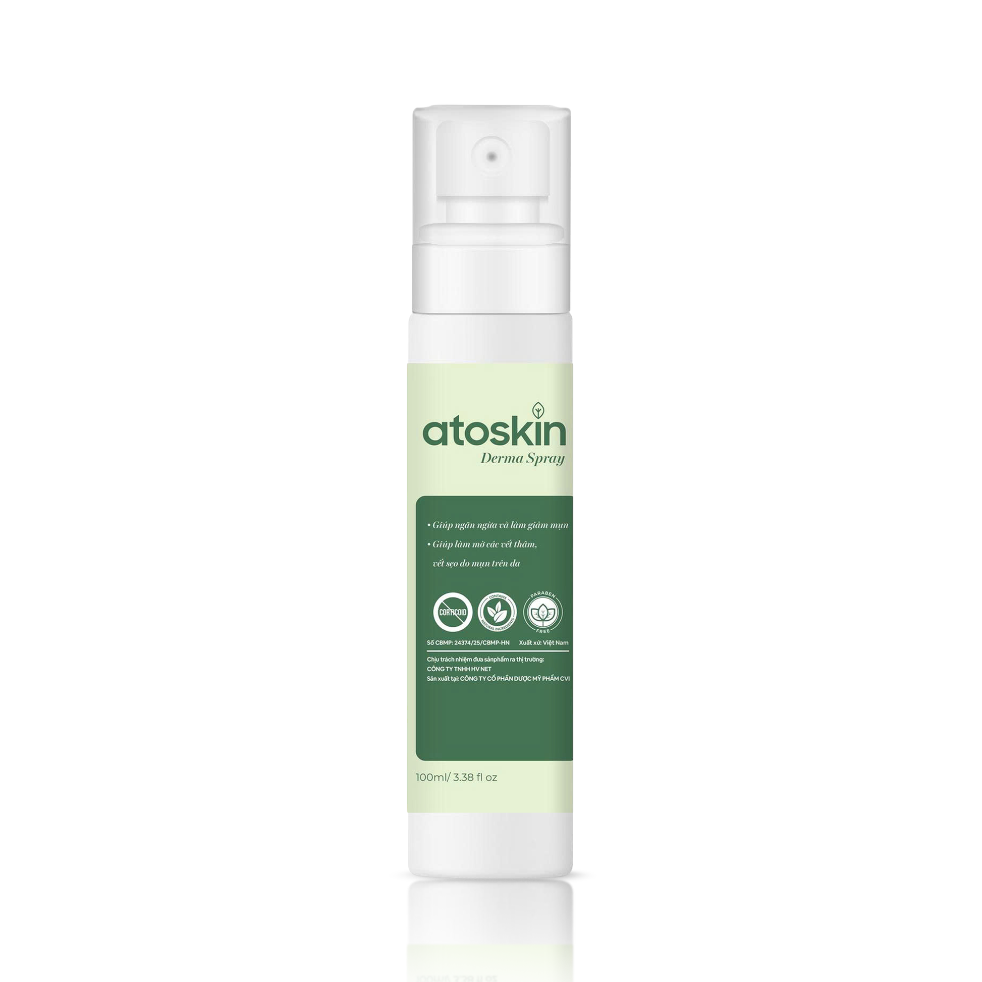 Semburan Jerawat Belakang ATOSKIN 100ml – Bersih, Kurang Jerawat & Pulih Kulit